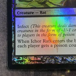 Magic the Gathering Magic Scars of Mirrodin X1 Ichor Rats Foil Mtg - Image 4