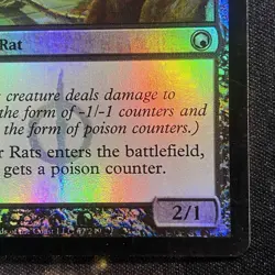 Magic the Gathering Magic Scars of Mirrodin X1 Ichor Rats Foil Mtg - Image 5
