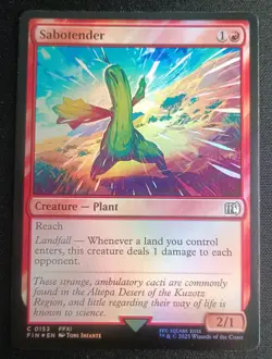 MTG Final Fantasy - Sabotender - Foil - Image 1