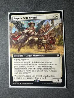 Angelic Sell-Sword Extended Art - OTC Commander - Angel Mercenary - Image 2