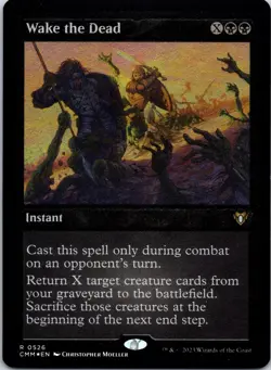 Wake the Dead (Foil Etched) 526 Commander Masters Magic: The Gathering Foil LP - Image 1
