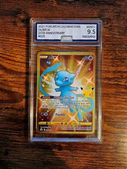 Celebrations Mew Gold 25th Anniversary 2021 Pokemon 25/25 AGS 9.5 Mint + - Image 1