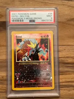 Pokemon Black Star Entei Promo #34 PSA 9 # 68473730 - Image 1