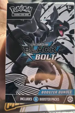 Pokemon Scarlet & Violet Black Bolt Booster Bundle Box [Zekrom] 2025 6 Packs - Image 1