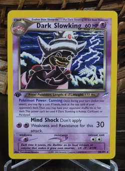 Pokemon TCG Dark Slowking Neo Destiny 20 Regular 1st Edition Rare - LP - Image 1