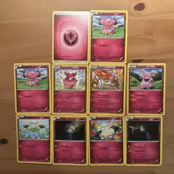 Pokemon TCG X10 Fairy Type Bundle mixed set - Discontinued Pokemon Type Rare - Image 1