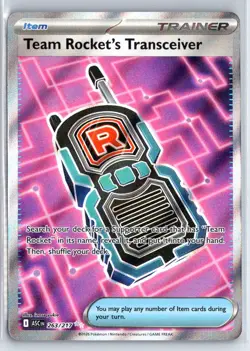 TEAM ROCKET'S TRANSCEIVER 263/217 ASCENDED HEROES POKEMON NM - Image 1
