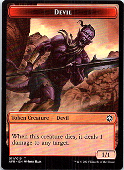Devil Token Adventures In The Forgotten Realms Near Mint X1 - Image 1