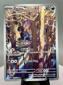 Deino 146/086 (NM) - SV: White Flare - Illustration Rare - Pokemon TCG - Image 1