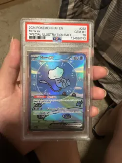 Pokemon Mew EX Bubble Mew PSA 10 Gem Mint 232/091 Sir SV Paldean Fates 2024 - Image 1