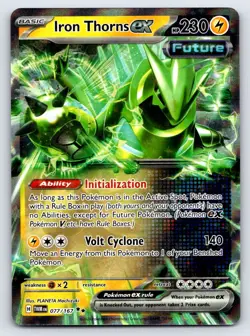 Iron Thorns ex 077/167 Double Rare Twilight Masquerade Pokemon Near Mint - Image 1