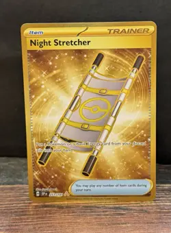 Pokemon Night Stretcher 251/191 Sv08 Hyper Rare Full Art Holo - Image 1