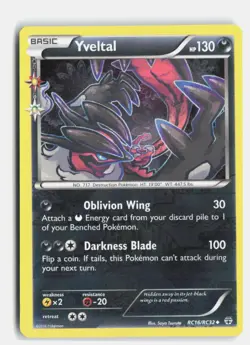 Yveltal RC16/RC32 Generations Uncommon Pokemon Holo HP - Image 1