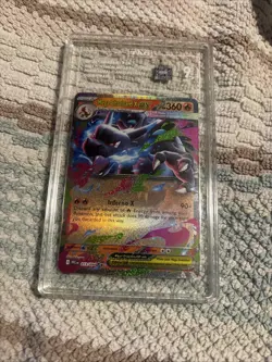 2025 POKEMON PHANTASMAL FLAMES #013/094 MEGA CHARIZARD X EX DOUBLE RARE TAG 9 - Image 1
