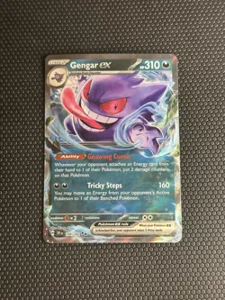 Gengar ex 104/162 Double Rare Temporal Forces Pokemon Near Mint - Image 1