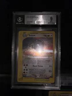 Golem 148/144 Skyridge Holo BGS 9 Mint Swirl Crystal Pokemon Vintage - Image 1