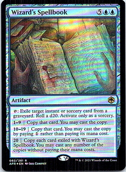 Wizard's Spellbook Foil Adventures In The Forgotten Realms NM - Image 1