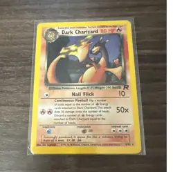 Pokemon TCG Dark Charizard Team Rocket Holo Rare Unlimited English 80 HP 4/82 - Image 1