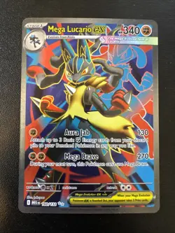 2025 Pokemon Mega Lucario ex Full Art 160/132 Mega Evolution Ultra Rare - Image 1
