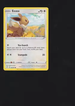 Pokemon TCG #125/203 Eevee Evolving Skies - Image 1