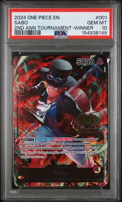 Sabo, Luffy, Ace Winner Set Psa 10 One Piece (2nd Anniversary Tournament) - Image 3