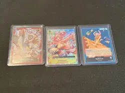 Lot Of 3 One Piece Cards (Luffy, Shirahoshi, Rebecca) - Image 1