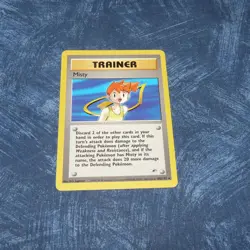 Pokemon Trainer Misty 102/132 Gym Heroes Non Holo WOTC card CGC - Image 1
