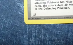 Pokemon Trainer Misty 102/132 Gym Heroes Non Holo WOTC card CGC - Image 5