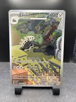 Lairon 184/167 Twilight Masquerade Full Art Ultra Rare Holo Pokemon Card NM - Image 1