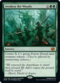 1x Awaken the Woods NM-Mint, English The Brothers' War MTG Magic - Image 1