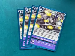 Hurricane Screw Shot EX7-071 Playset Digimon Liberator Card Game x4 - Image 1