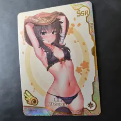 Megumin - SSR-018 - SSR - FOIL - Goddess Story Girl Party Waifu Card - Image 2