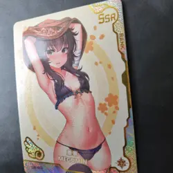 Megumin - SSR-018 - SSR - FOIL - Goddess Story Girl Party Waifu Card - Image 3
