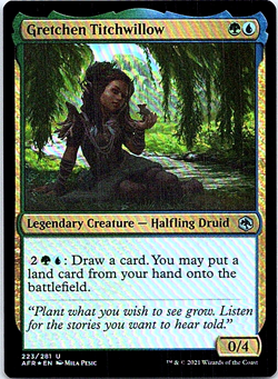 Gretchen Titchwillow Foil Adventures In The Forgotten Realms NM - Image 1