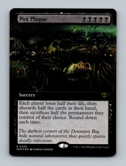 Pox Plague (Extended Art) (Foil) 0328 (R) MTG Secrets of Strixhaven (SOS) - Image 1