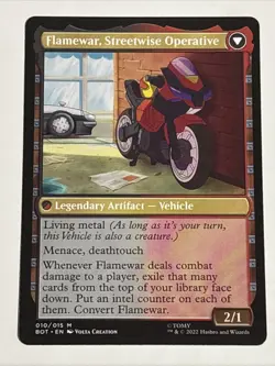 MTG Universes Beyond: Transformers Flamewar, Brash Veteran 010/015 NM Mythic - Image 2