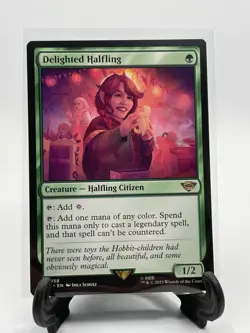 Delighted Halfling - 158 - The Lord of the Rings Tales of Middle Earth Magic MTG - Image 1