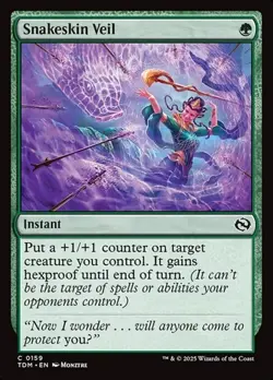 Snakeskin Veil - Foil TDM NM MTG - Image 1
