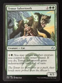 1x MTG Temur Sabertooth - Fate Reforged (FRF) #141 - Magic the Gathering - Image 1