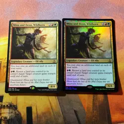 MTG / Mina And Denn, Wildborn X 2 / 1 - FOIL 1- Non Foil / Nm / Never Played - Image 1