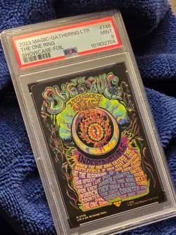 2023 MTG Lord of the Rings #748 The One Ring Showcase-Foil Mint PSA 9 - Image 4