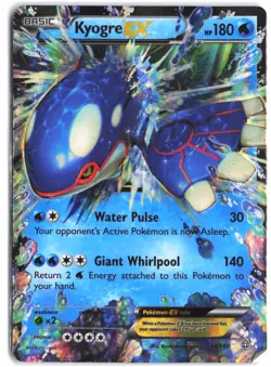 Kyogre EX 54/160 Holo Rare EX Primal Clash Pokemon - Image 1