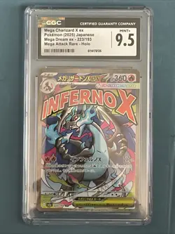 Pokemon Mega Charizard X ex Mega Dream ex 223/193 Mega Attack Rare CGC 9.5 - Image 1