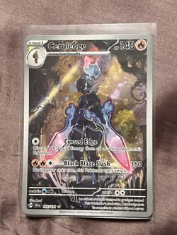 Pokemon TCG Ceruledge Illustration Rare Holo Card Sv08: Surging Sparks 197/191 - Image 1