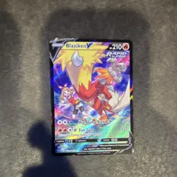 Pokemon TCG Holo 4-Card Lot Beedrill V Mew VMAX Blaziken V Rayquaza VMAX - Image 5