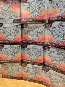 Chaos Rising Pokemon Center ETB Elite Trainer Box Brand New & Sealed x18 - Image 1