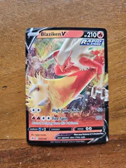 Pokemon Lot Of 2 Blaziken Vmax 021/198 And Blaziken V 020/198 2021 - Image 5