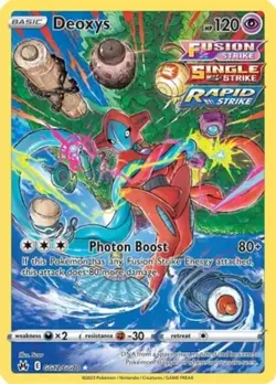 Deoxys - GG12/GG70 - Holo Rare PL/MP, English Pokemon Crown Zenith - Image 1