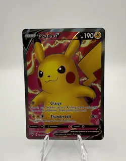 Pokemon TCG Pikachu V 170/185 Vivid Voltage Ultra Rare Full Art Holo 190 HP - Image 1