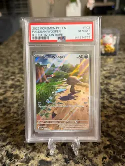 Pokemon Phantasmal Flames #102 Paldean Wooper Illustration Rare PSA 10 GEM MINT! - Image 1
